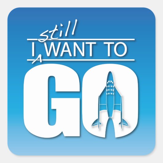 Ik wil nog steeds gaan stickers (Voorkant)