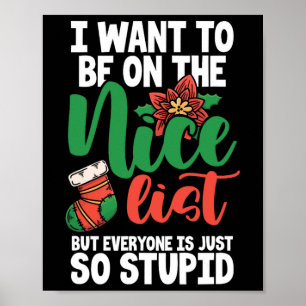 Ik wil op de lijst van Nice staan, maar iedereen i Poster