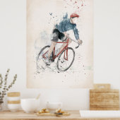 Ik wil op mijn fiets rijden poster (Keuken)