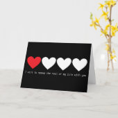 Ik wil rest van mijn leven met u besteden kaart (Gele Bloem)