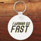 Ik wil snel gaan sleutelhanger (Voorkant)