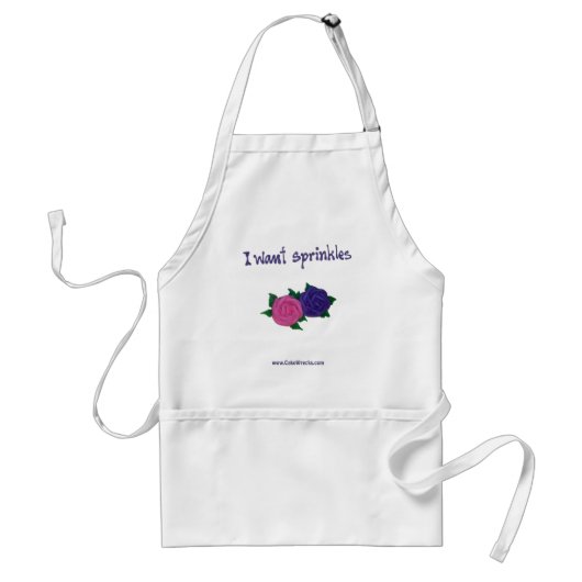 Ik wil Sprinkles Apron Standaard Schort (Voorkant)
