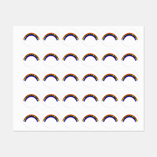 Ik wil sterven - Rainbow Labels (Vel)