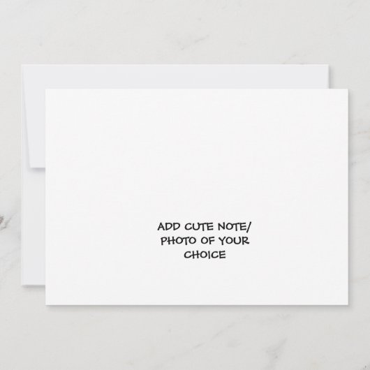 Ik wil u graag mijn felicitaties espresso aan aankondiging (Achterkant)