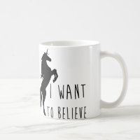 Ik wil UNICORN Mok geloven