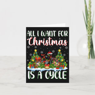 Ik wil voor Kerstmis is een cyclus kerstboomlichte Kaart