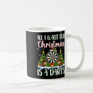 Ik wil voor Kerstmis is een darts kerstboom lichte Koffiemok