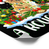 Ik wil voor Kerstmis is een ruwe collie hond kerst Poster (Hoek)