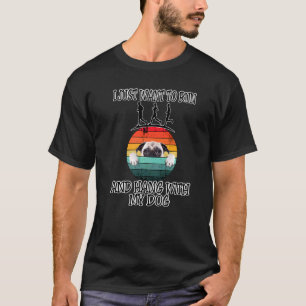 Ik wil W Pug draaien en ophangen T-shirt