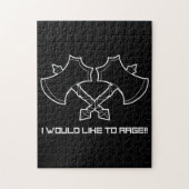 "Ik wil woedend zijn" - de barbaar, altijd. Legpuzzel (Verticaal)