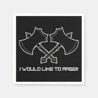 "Ik wil woedend zijn" - de barbaar, altijd. Servet