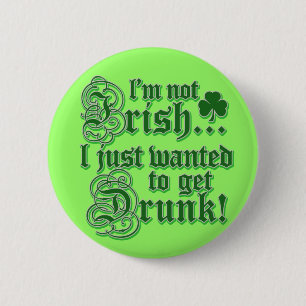 Ik wilde alleen DRINK worden Ronde Button 5,7 Cm