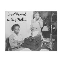 Ik wilde alleen Hallo Briefkaart zeggen