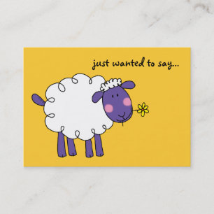 Ik wilde alleen zeggen... (wollig schaap) visitekaartje