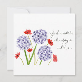 Ik wilde gewoon Hi zeggen.