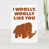 Ik wilde graag dat je mammoth zou kletsen kaart (Voorkant)