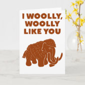 Ik wilde graag dat je mammoth zou kletsen kaart (Gele Bloem)