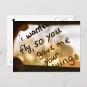 Ik wilde vliegen briefkaart (Voorkant / Achterkant)