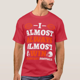 Ik win bijna altijd bijna bij Fantasy retro T-shirt