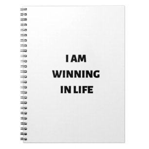 Ik win in het leven notitieboek