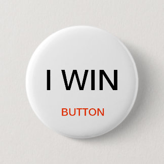 Ik win knoop ronde button 5,7 cm