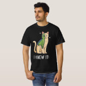 Ik wist het. Alien Kitten T-shirt (Voorkant volledig)