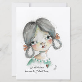 Ik wist het niet - vlakke frameable Kaart