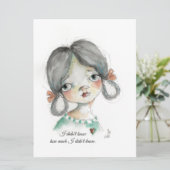 Ik wist het niet - vlakke frameable Kaart (Staand voorkant)