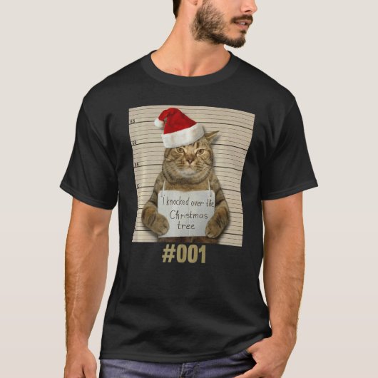 Ik wist over de kerstboomkat. t-shirt (Voorkant)