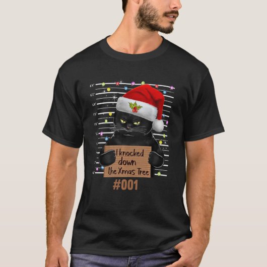 Ik wist over de kerstboomkat. t-shirt (Voorkant)