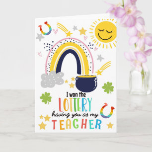 Ik won de loterij omdat ik jou als mijn Ierse lera Kaart