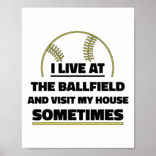 Ik woon bij het Llfield bezoek mijn huis soms Sof Poster