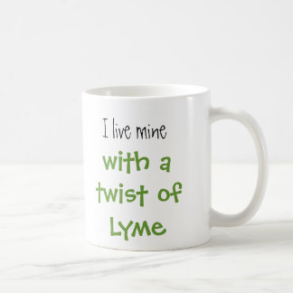 Ik woon de mijne, met een kronkel van Lyme. Koffiemok