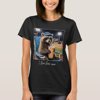 Ik woon hier nu Wasbeer T-shirt