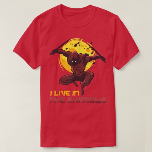 Ik woon in de schaduw - Anime Ninjas - Manga Samur T-shirt (Design voorkant)