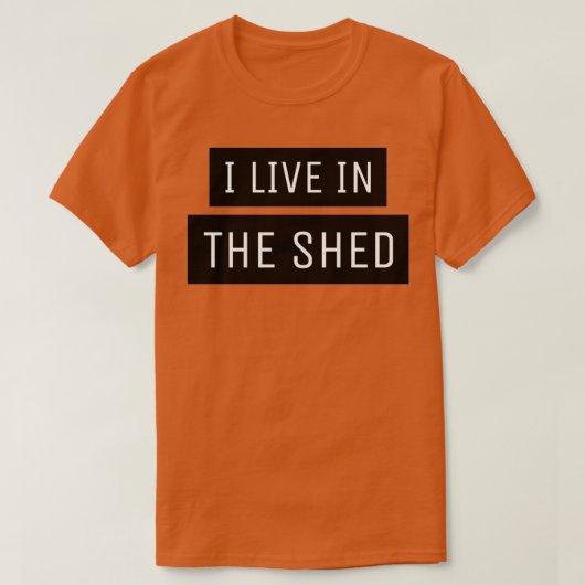 Ik woon in het bed t-shirt (Design voorkant)