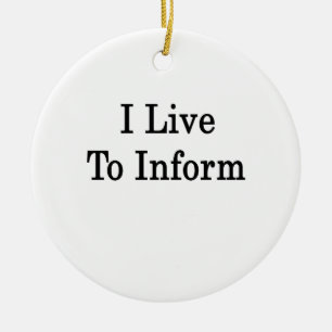 Ik woon in informatie keramisch ornament