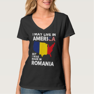 Ik woon misschien in Amerika, maar ik ben in Roeme T-shirt