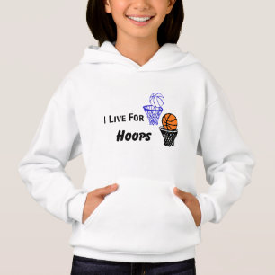 Ik woon voor Hoops Girls Hoodie