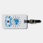 Ik woon voor Ice Hockey Bagagelabel Sjabloon (Voorkant horizontaal)