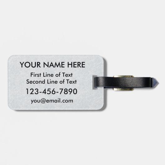 Ik woon voor Ice Hockey Bagagelabel Sjabloon (Achterkant horizontaal)