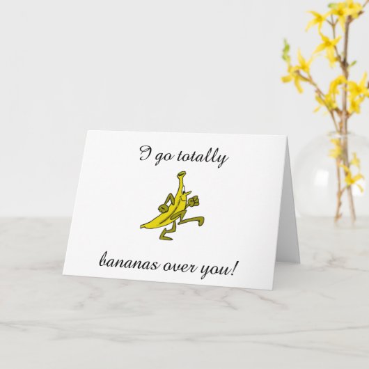 IK WORD BANANEN VAN JE ZEGT DE BANAAN KAART (Gele Bloem)