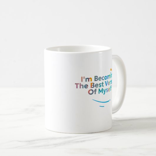 Ik word de beste versie van mezelf koffiemok (Voorkant rechts)