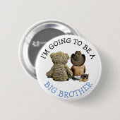 Ik word een Big Brother Announcement Button (Voorkant /achterkant)