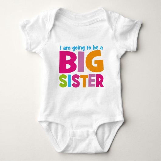 Ik word een Big Sister Romper (Voorkant)
