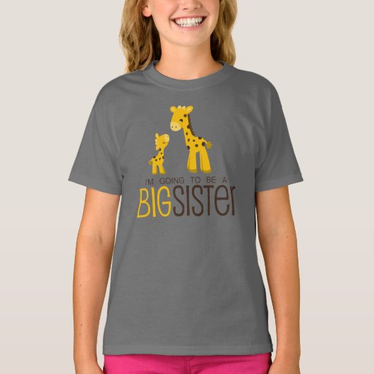 Ik word een groot zuster T-shirt (Voorkant)