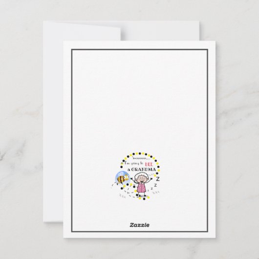 Ik word een grootmoeder op maat feestdagenkaart (Achterkant)