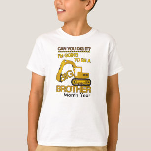 Ik word een grote broederconstructie met datum t-shirt