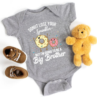Ik word een grote broer baby aankondiging romper