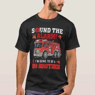 Ik word een grote broer Firetruck baby reve T-shirt